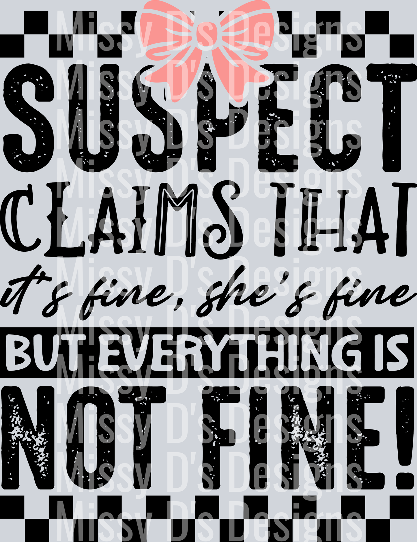 Funny Suspect PNG, Suspect Claims It's Fine PNG