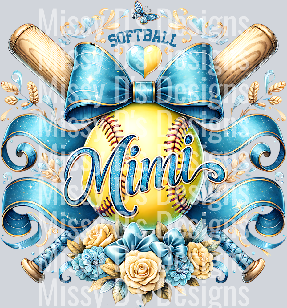 Softball mimi yell blue