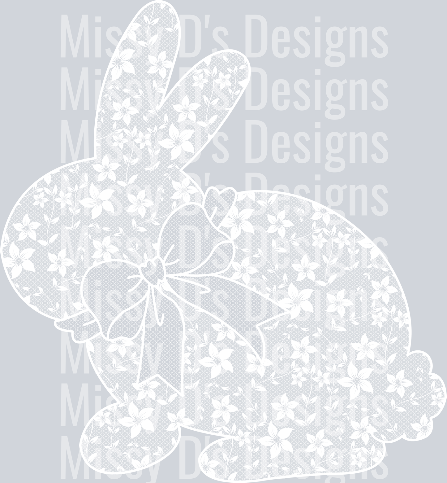 lace easter bunny