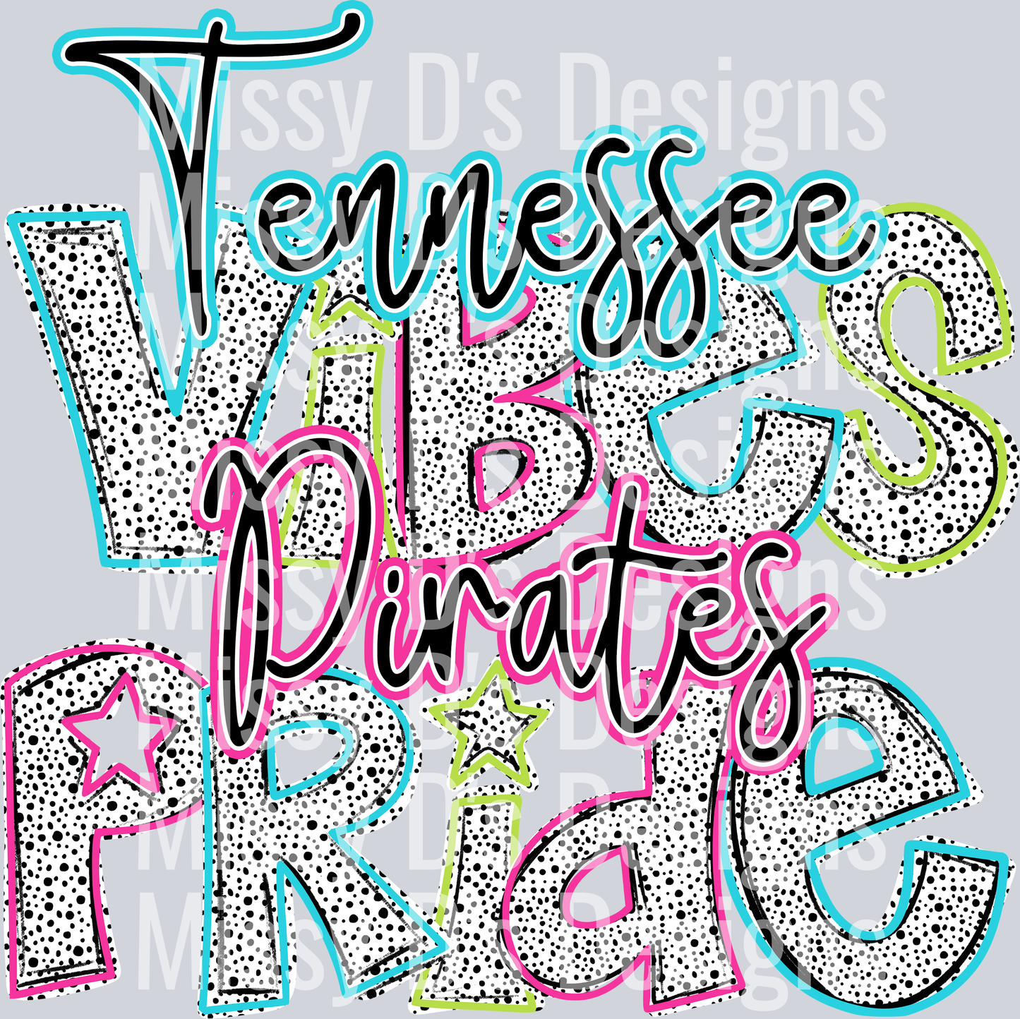 Vibes Pride dalmation Tennessee pirates