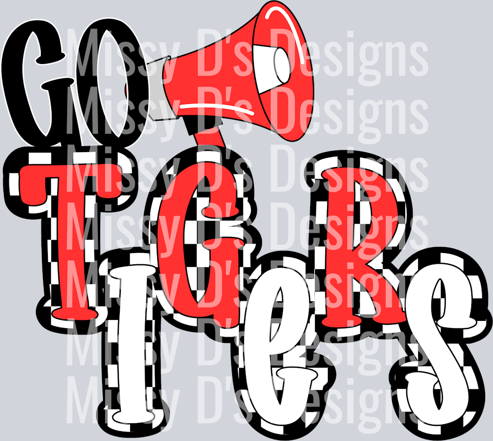 go tigers red white black