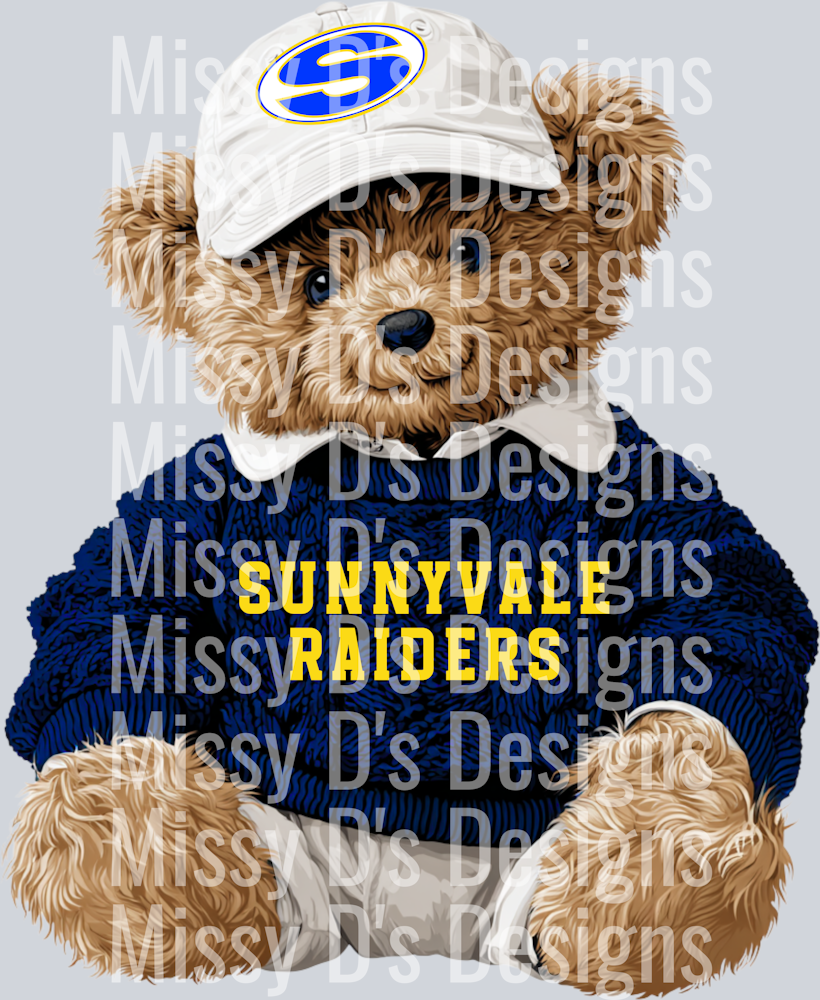 Sunnyvale Raiders preppy bear