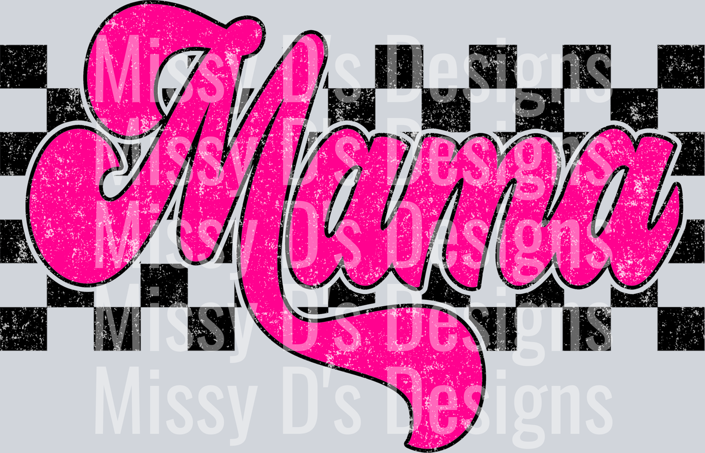 Pink Checkered Mama