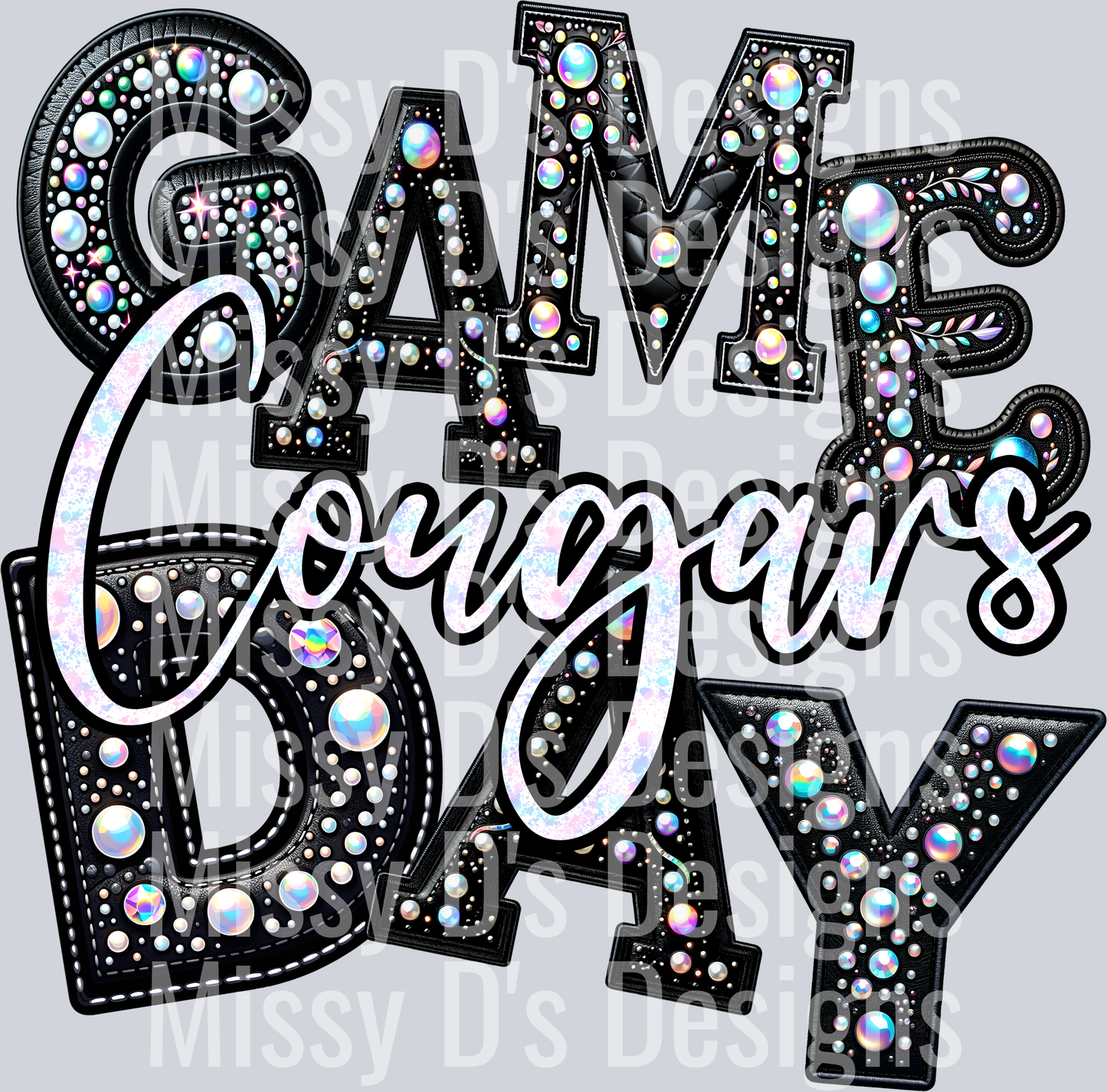 Game day leather cougars