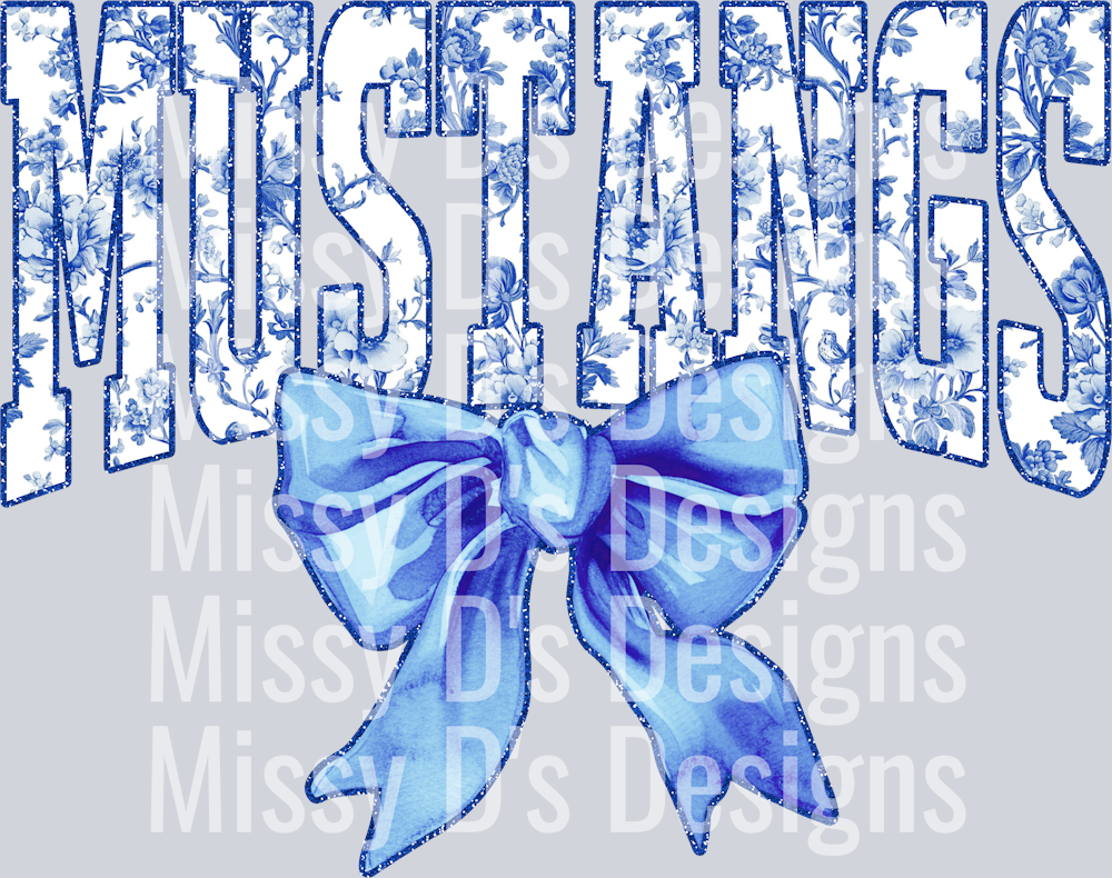 Light Blue Mustangs