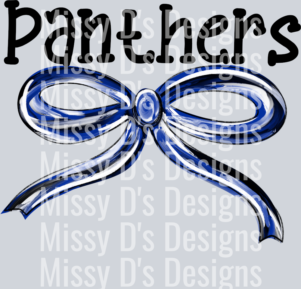 Panthers blue bow (1)