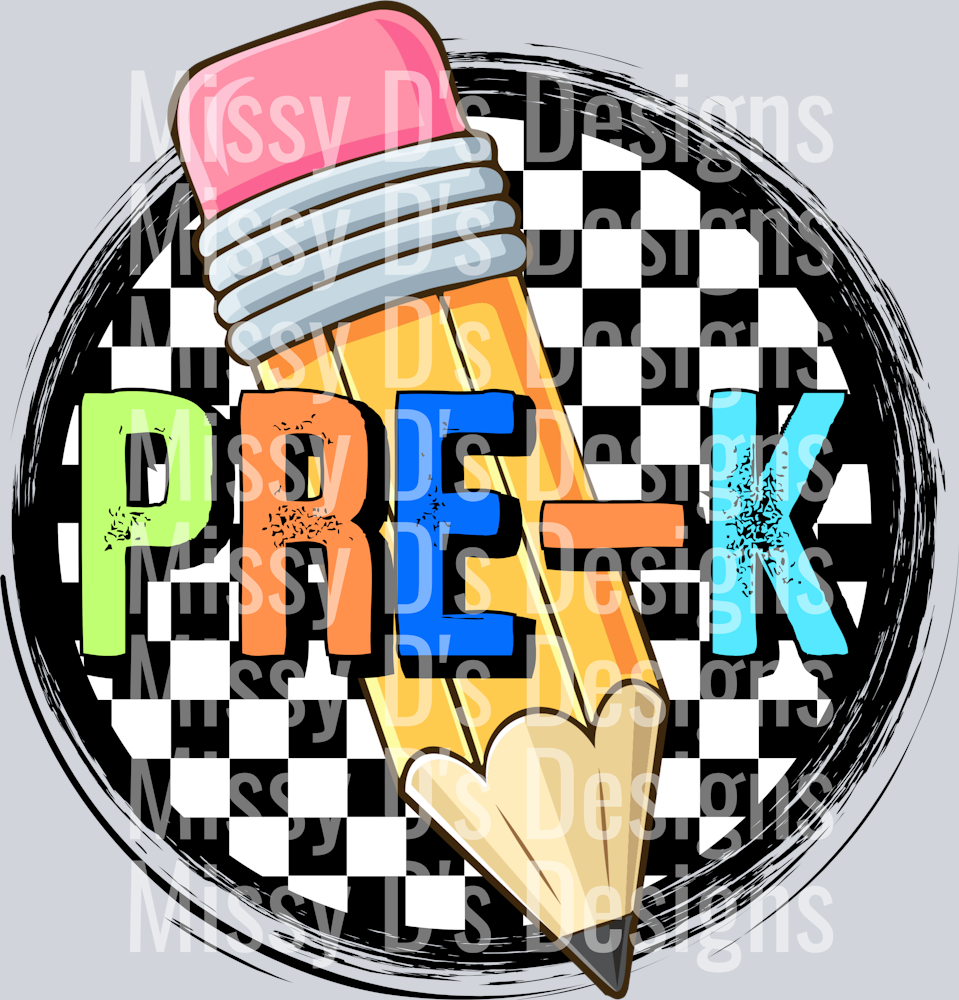CheckeredCirclePencilPreK