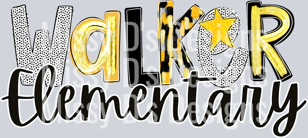 walker elementary poppy font