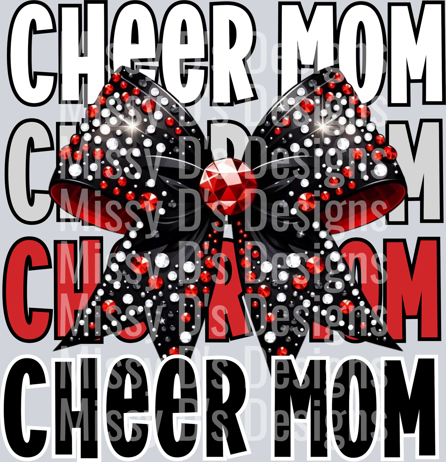 Cheer mom red