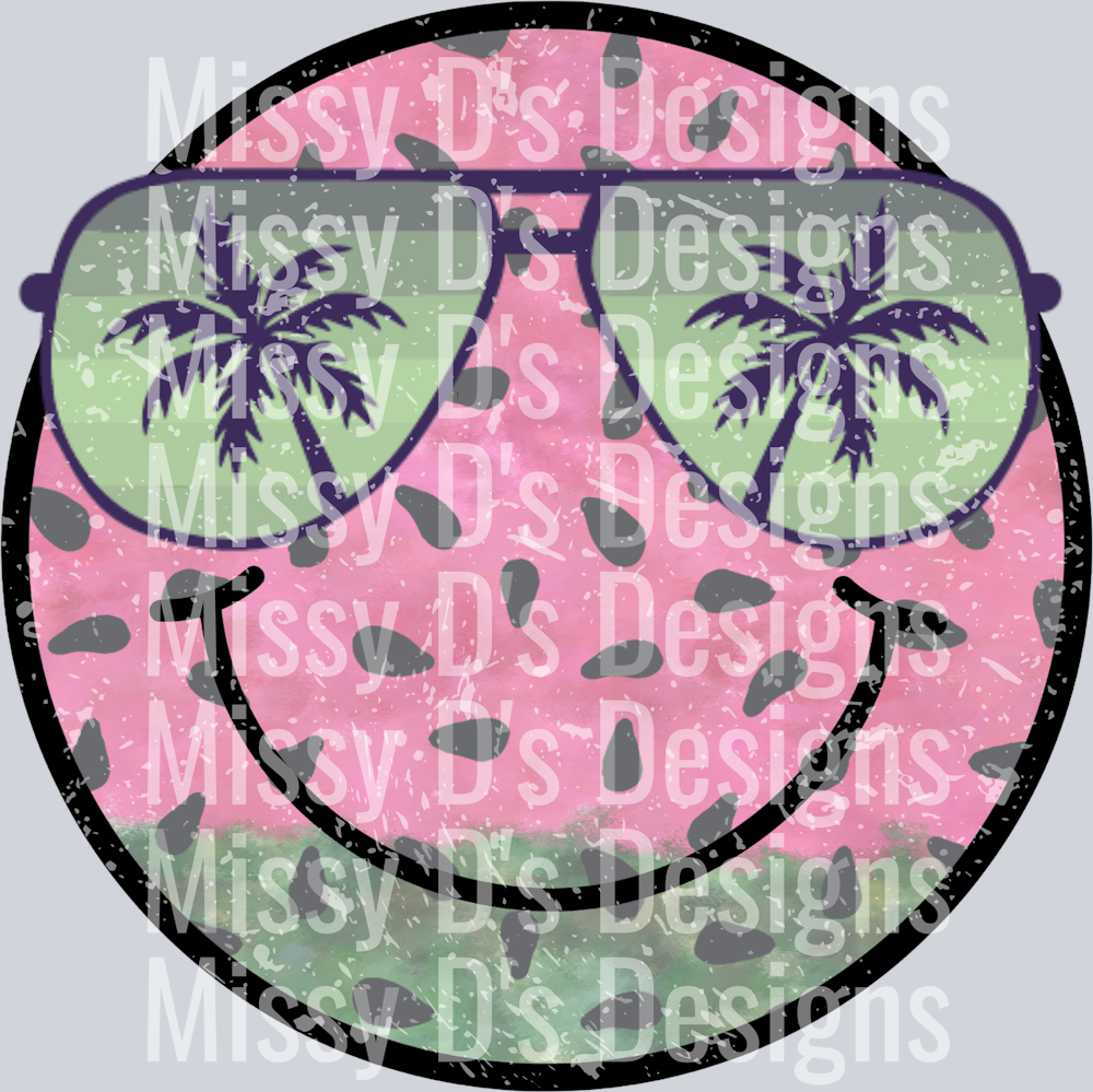 smiley sunglasses watermelon
