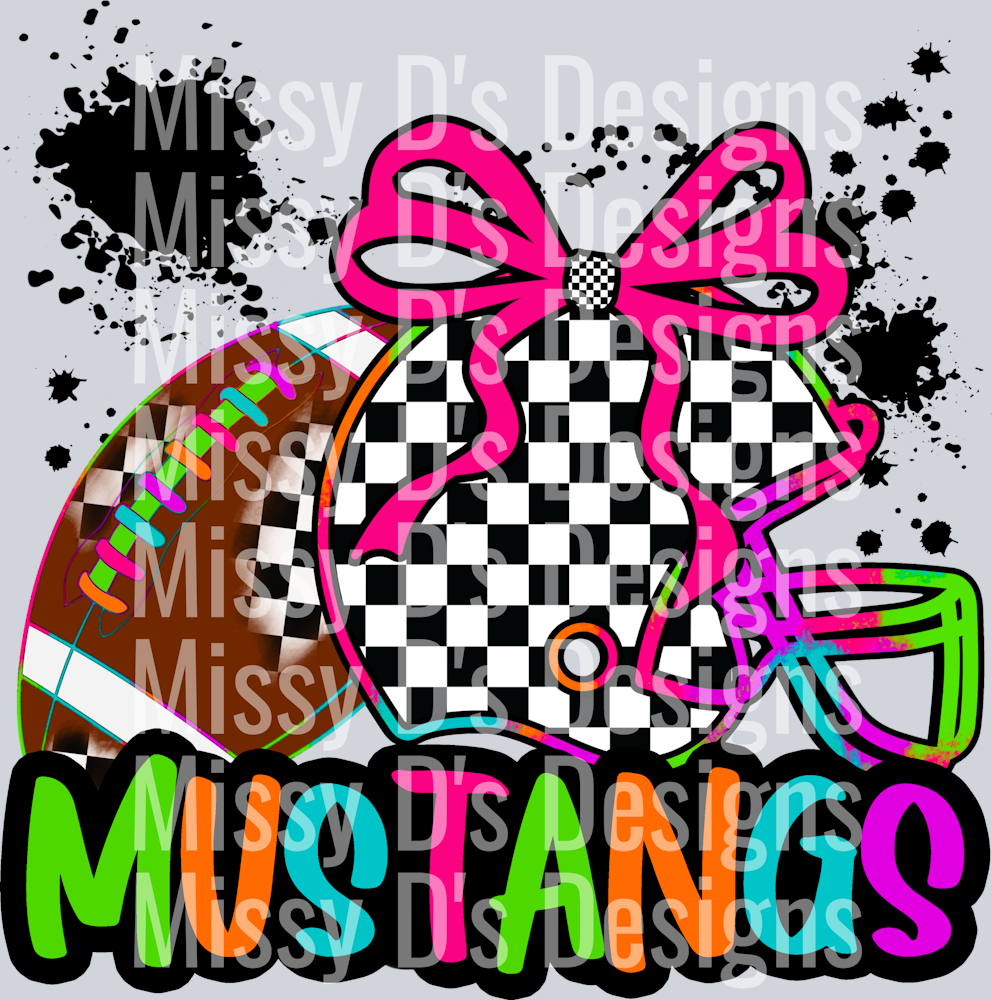 mustangs neon foobtall