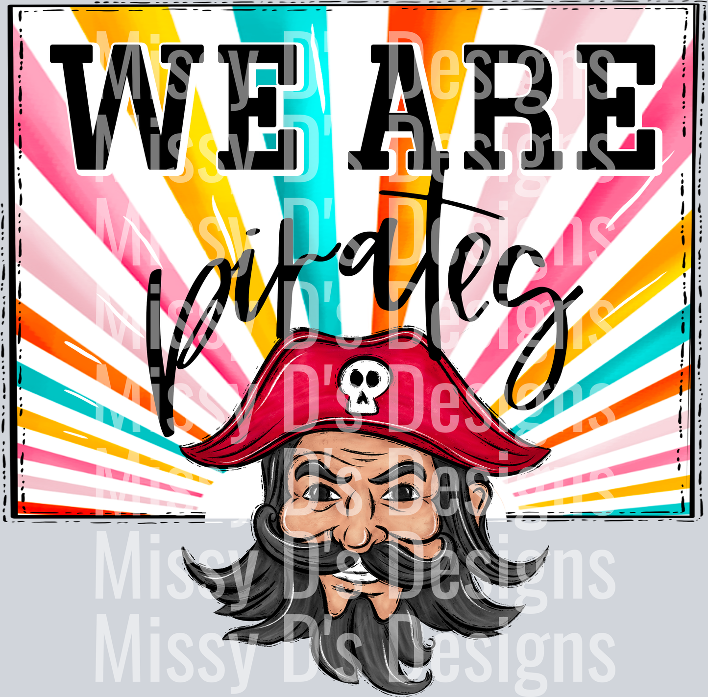 sunburst WE ARE CUSTOM- red pirate