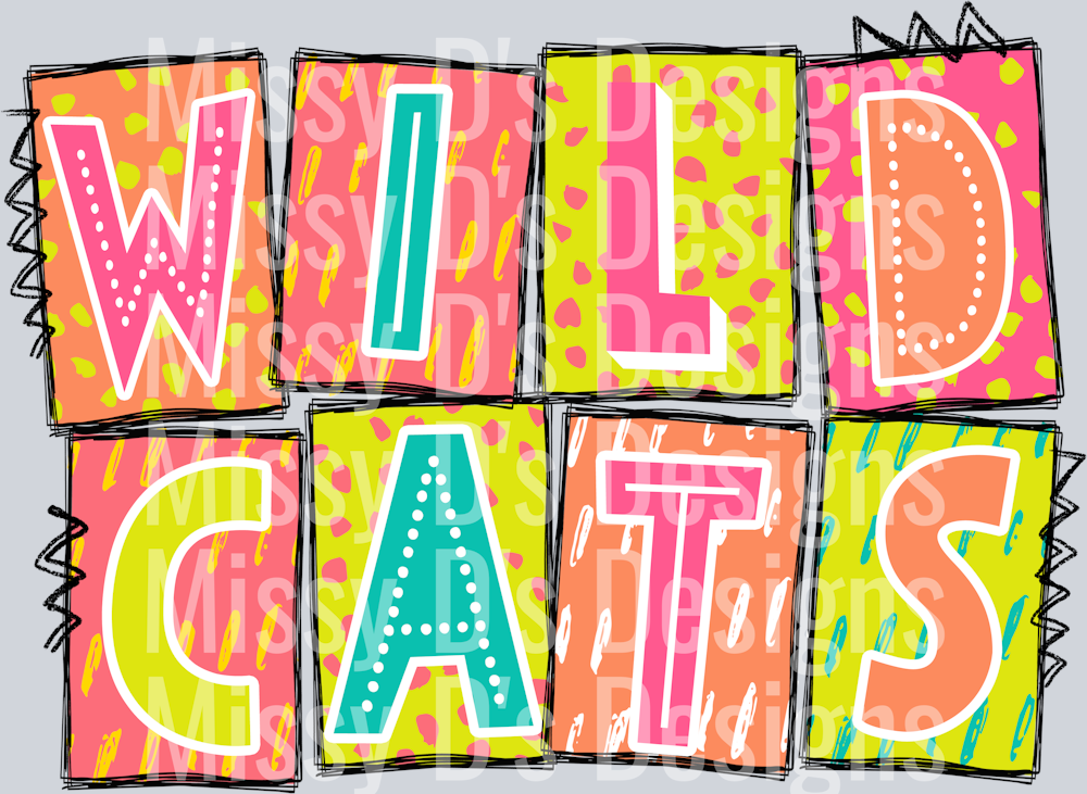 wildcats colorful boxes