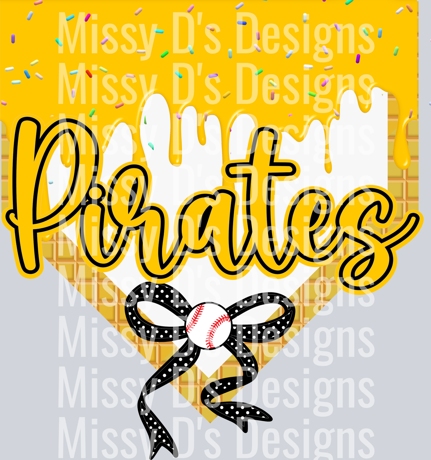Pirates Baseball Coquette Drip