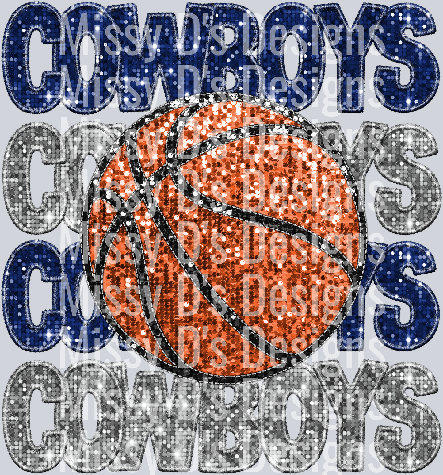 COWBOYS blue silver