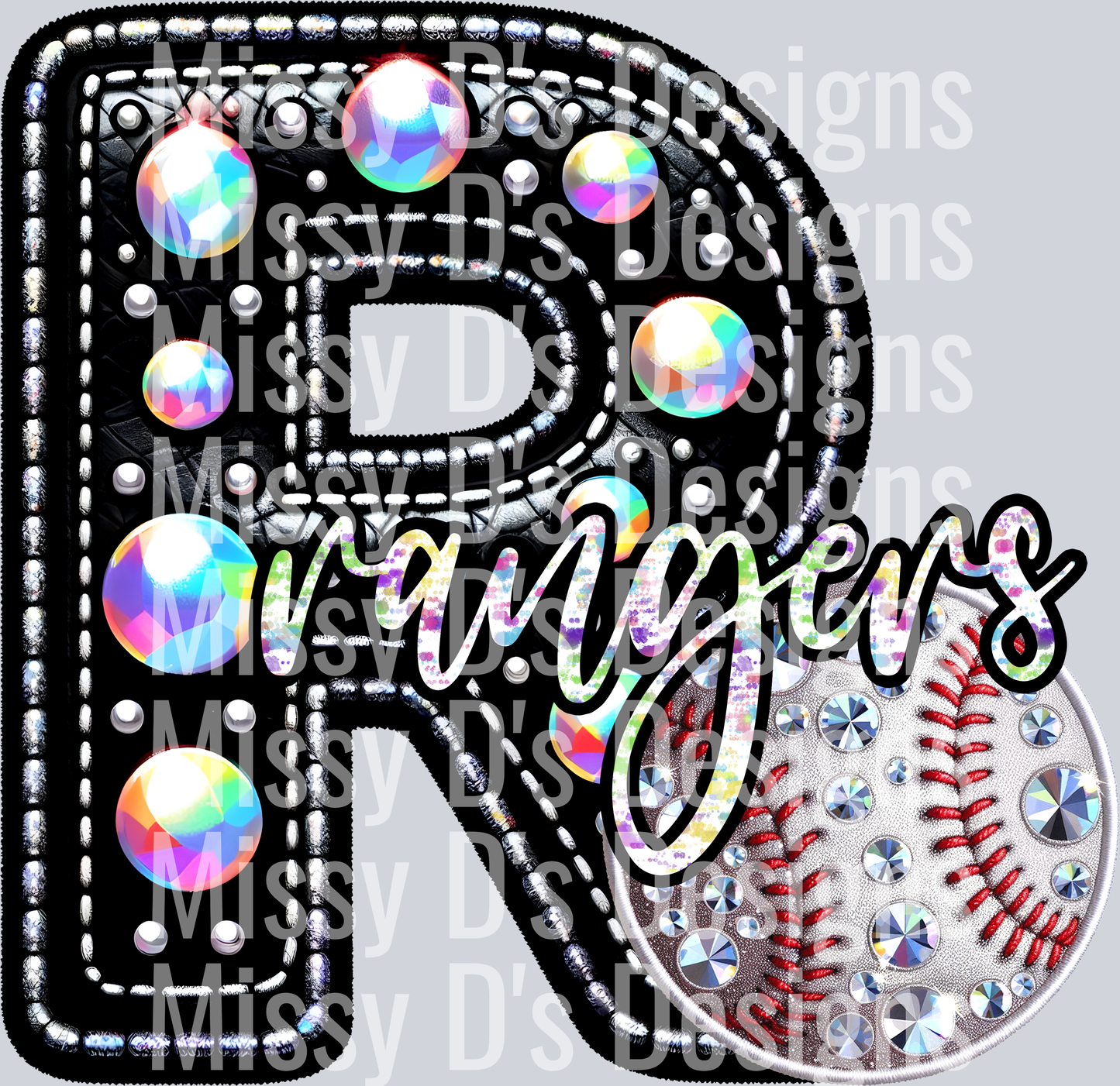 leather baseball rangers