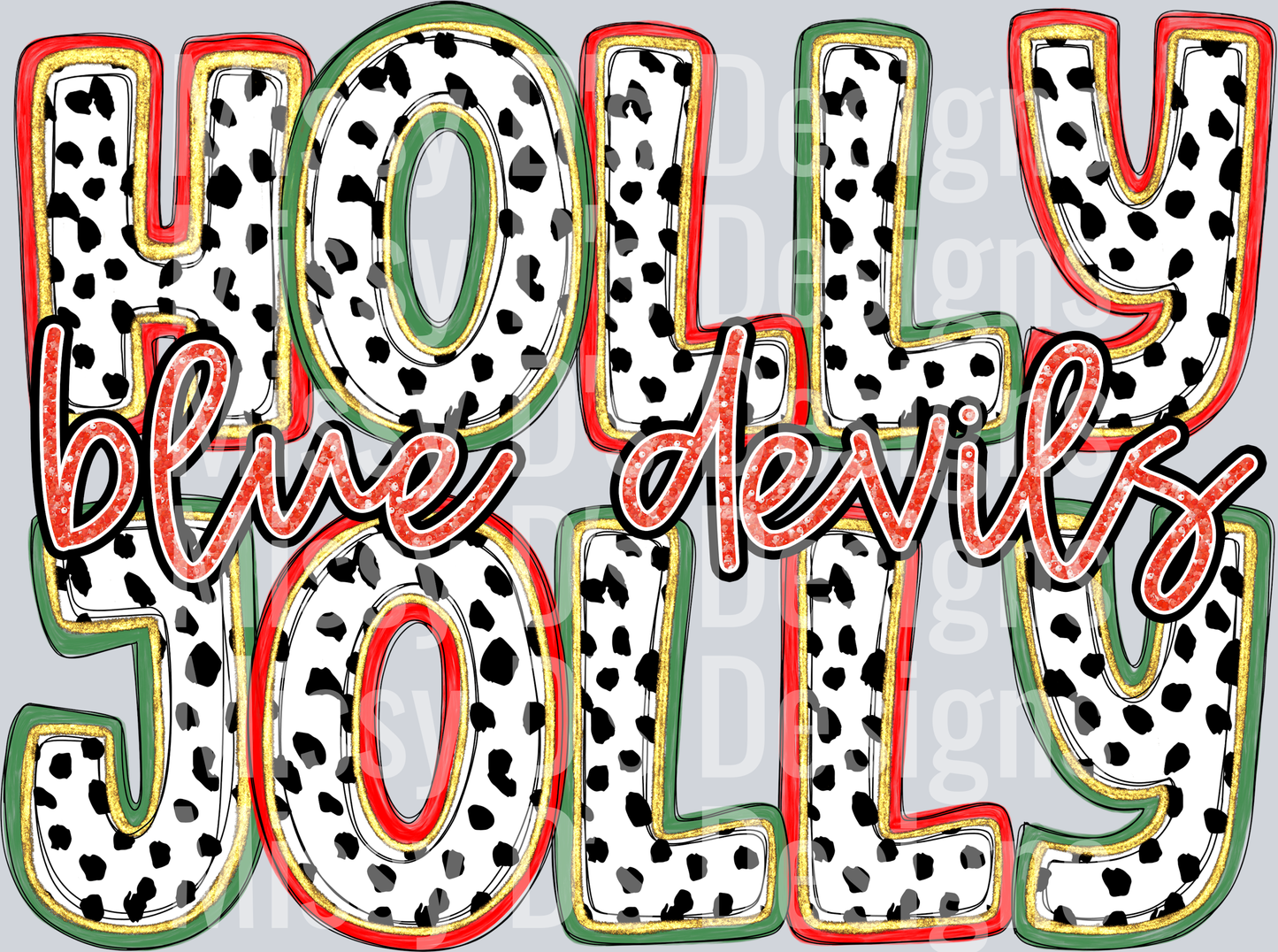 holly jolly blue devils