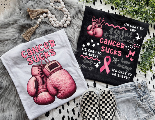 Cancer Sucks Boxing Gloves SHIRT