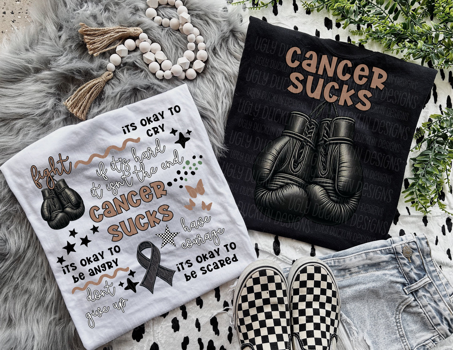 Cancer Sucks Boxing Gloves SHIRT