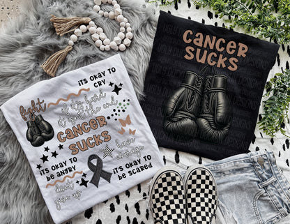 Cancer Sucks Boxing Gloves SHIRT