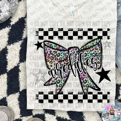 Color Splatter Coquette Bow Over 100 Mascots to Choose from Shirt