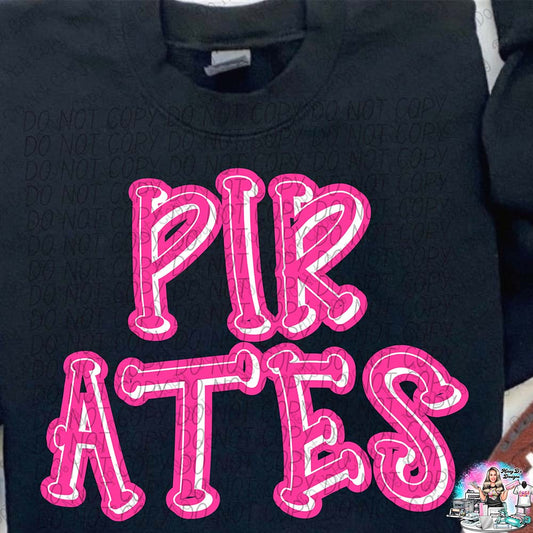 Pirates Pink Doodle SHIRT