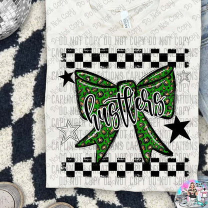 Color Splatter Coquette Bow Over 100 Mascots to Choose from Shirt
