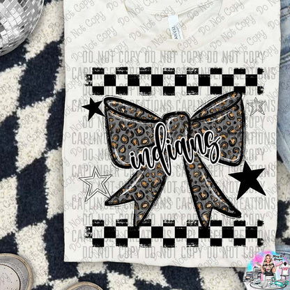 Color Splatter Coquette Bow Over 100 Mascots to Choose from Shirt
