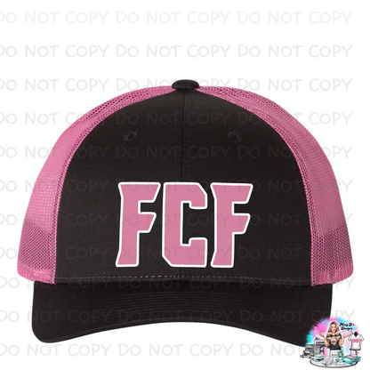 White FCF Pink Adjustable Hat