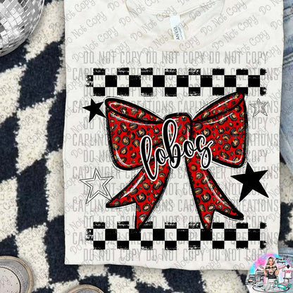 Color Splatter Coquette Bow Over 100 Mascots to Choose from Shirt