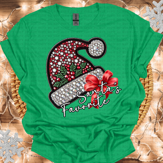 Santa's Favorite Faux Sequin SHIRT