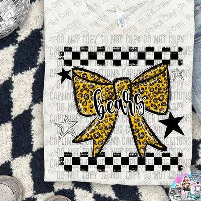 Color Splatter Coquette Bow Over 100 Mascots to Choose from Shirt
