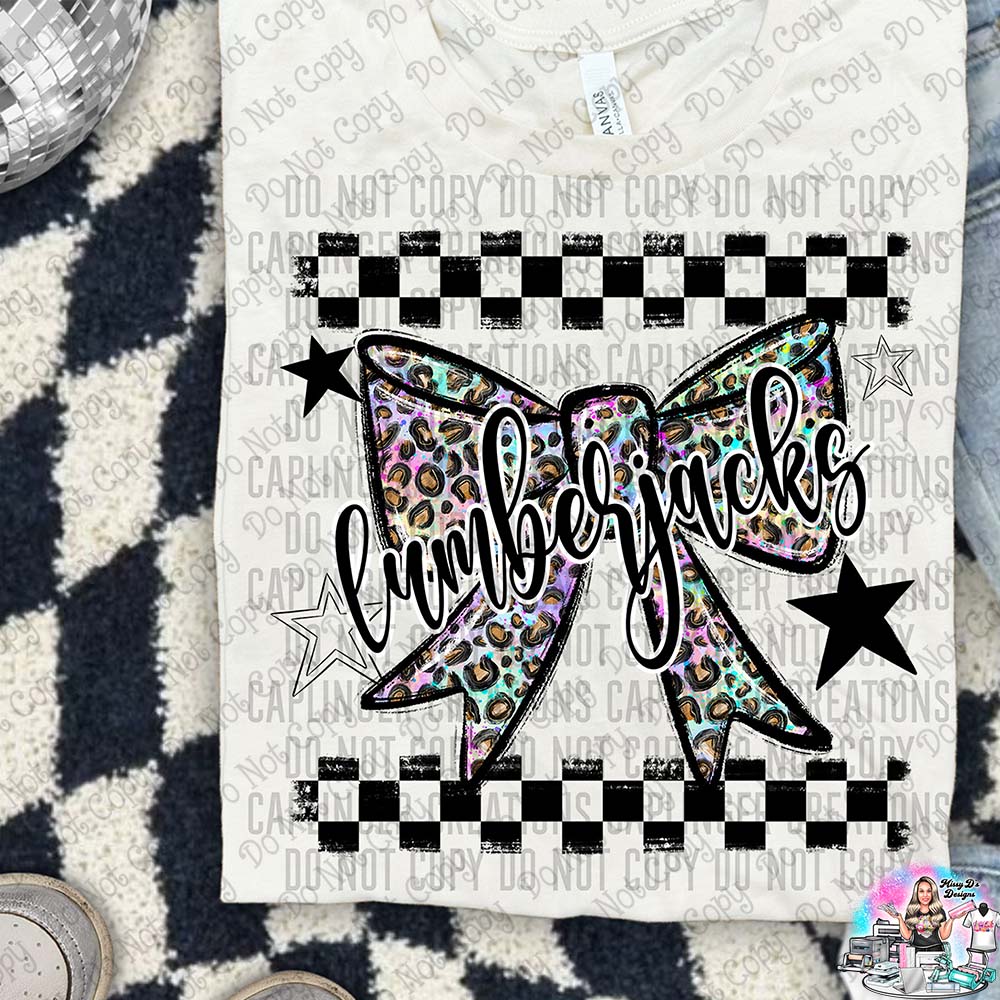 Color Splatter Coquette Bow Over 100 Mascots to Choose from Shirt