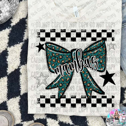 Color Splatter Coquette Bow Over 100 Mascots to Choose from Shirt