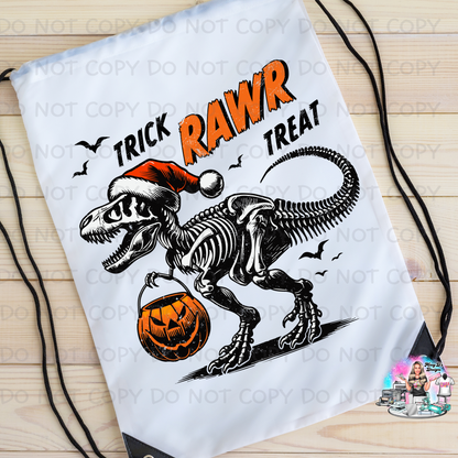 Halloween Trick or Treat Personalized Drawstring Bag
