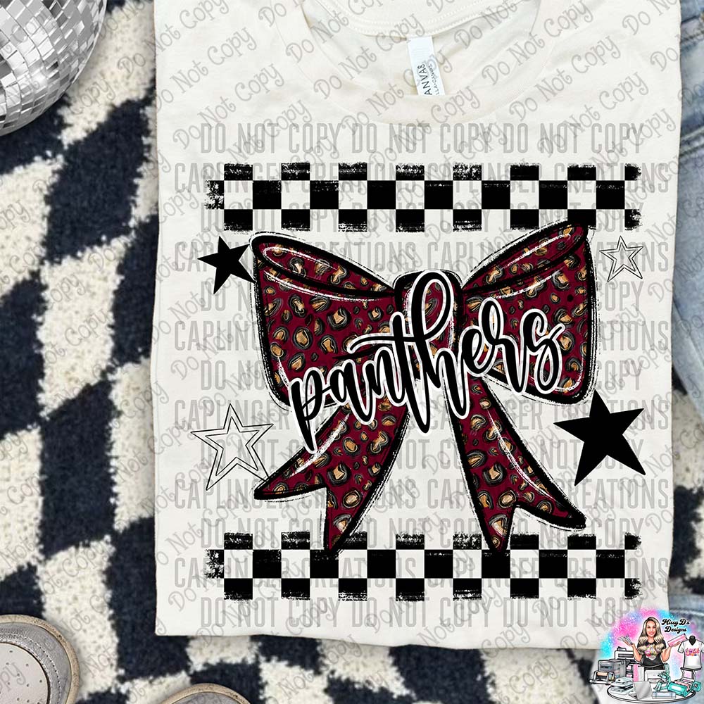 Color Splatter Coquette Bow Over 100 Mascots to Choose from Shirt
