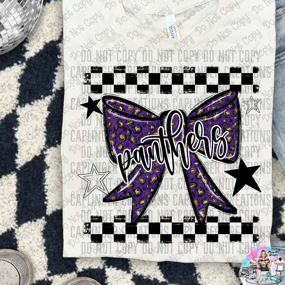 Color Splatter Coquette Bow Over 100 Mascots to Choose from Shirt