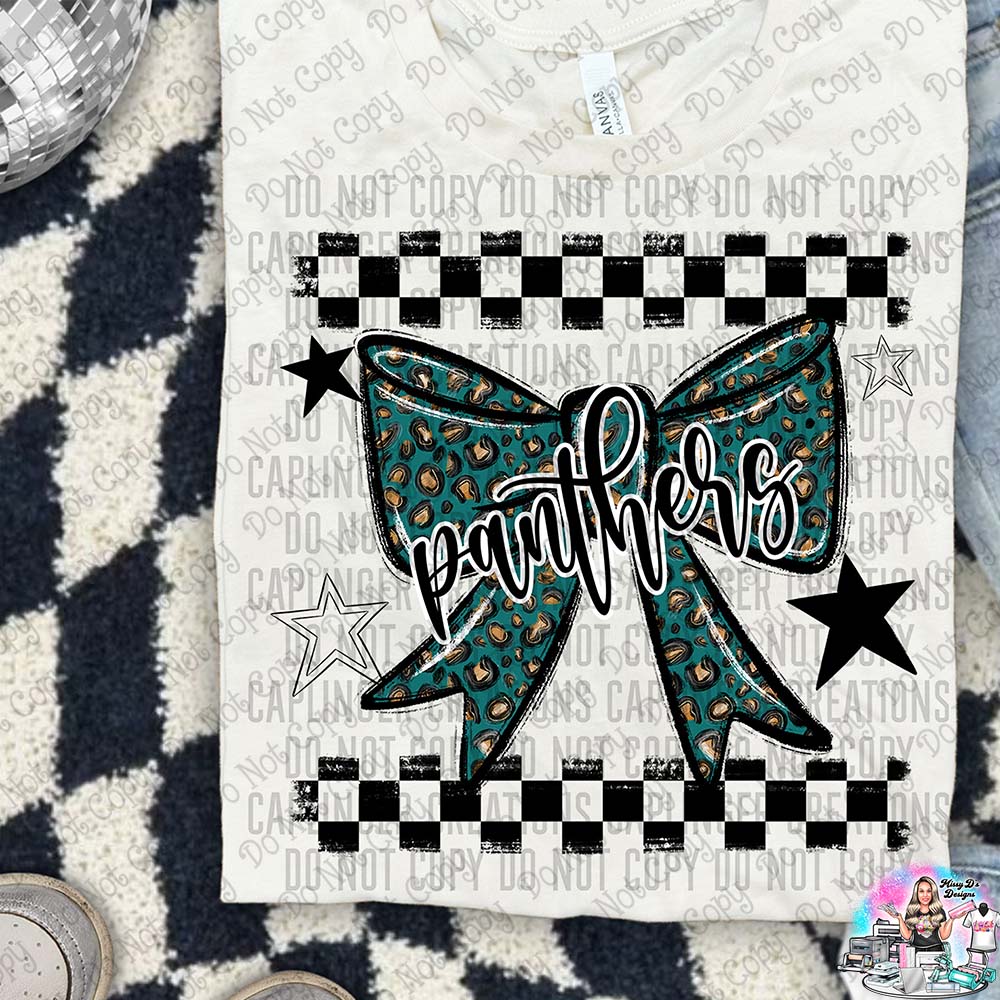 Color Splatter Coquette Bow Over 100 Mascots to Choose from Shirt