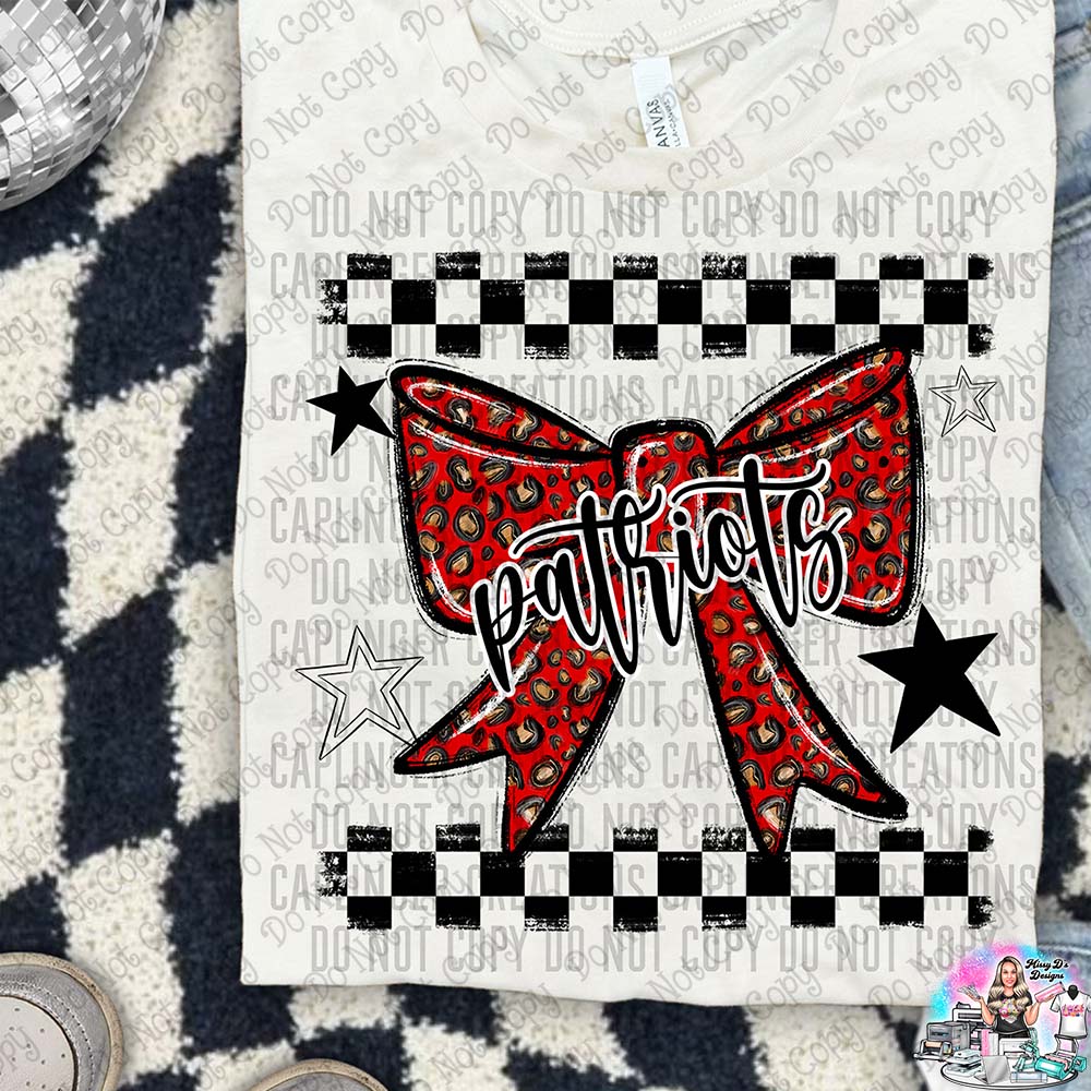 Color Splatter Coquette Bow Over 100 Mascots to Choose from Shirt