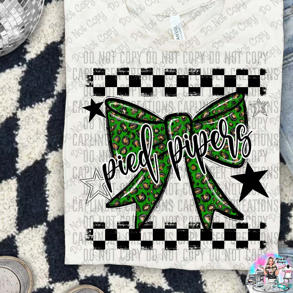 Color Splatter Coquette Bow Over 100 Mascots to Choose from Shirt