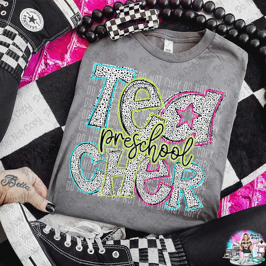 Preschool Teacher Color Dalmation SHIRT