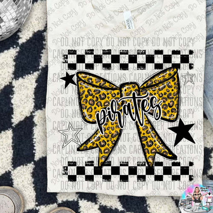 Color Splatter Coquette Bow Over 100 Mascots to Choose from Shirt