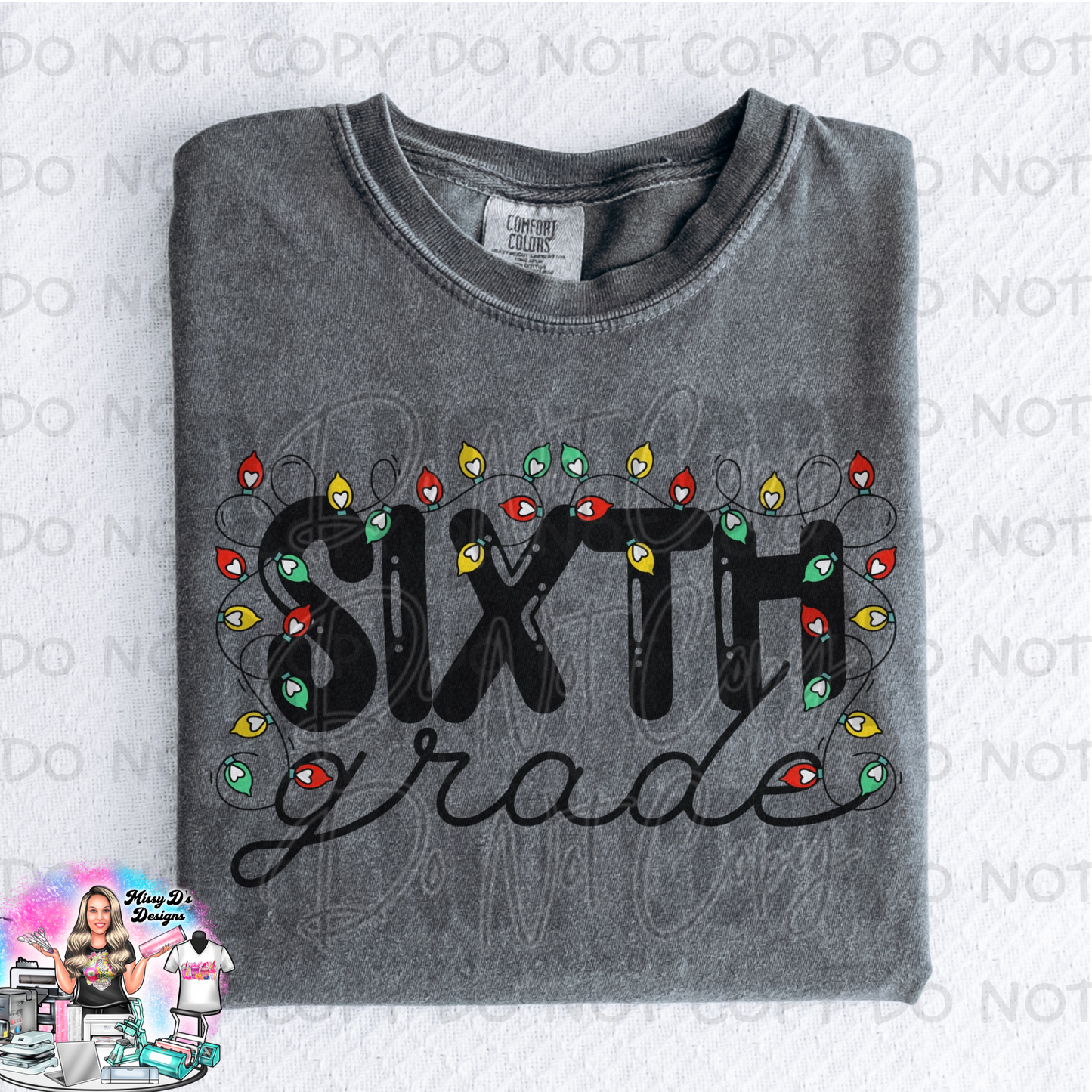 Sixth Grade Christmas Lights SHIRT