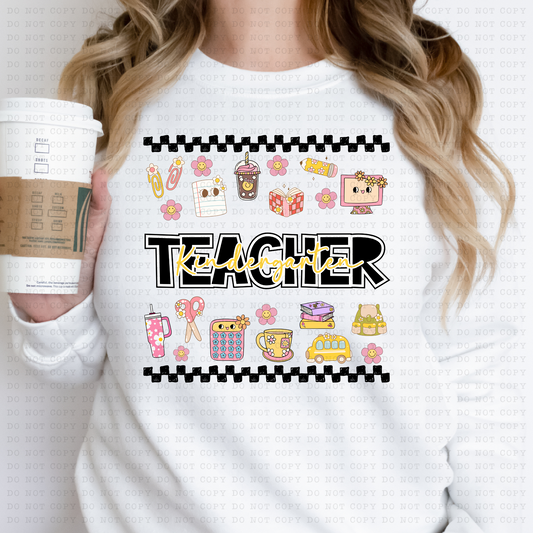 Checkered Teacher Life Shirt SHIRT