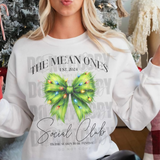 The Mean Ones Social Club Green SHIRT