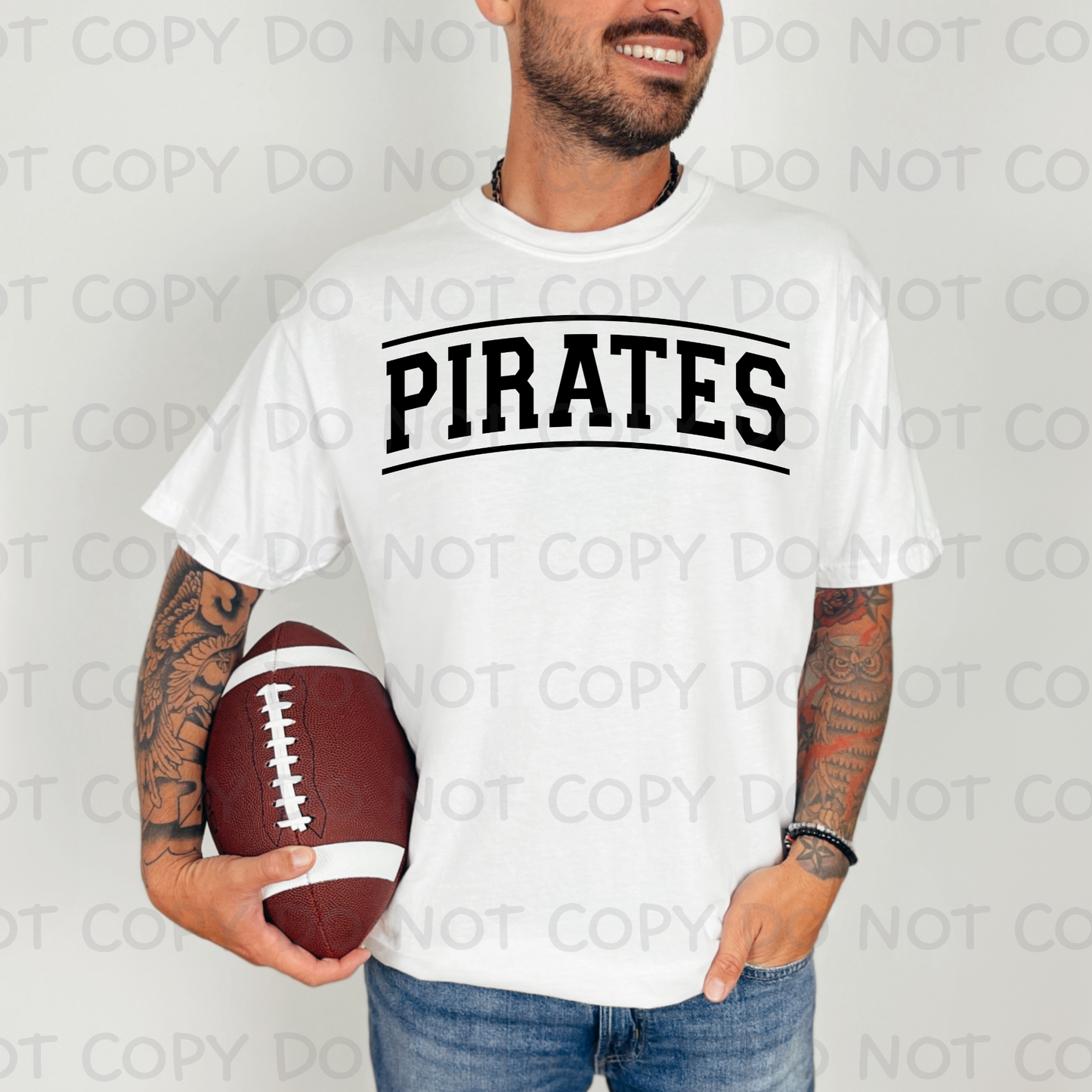 Curved Pirates in black SHIRT