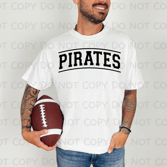 Curved Pirates in black SHIRT