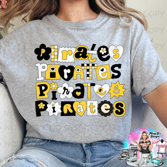 Pirates crazy shapes SHIRT