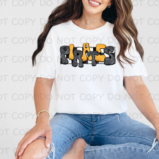 Pirates Groovy Yellow/Black Shirt