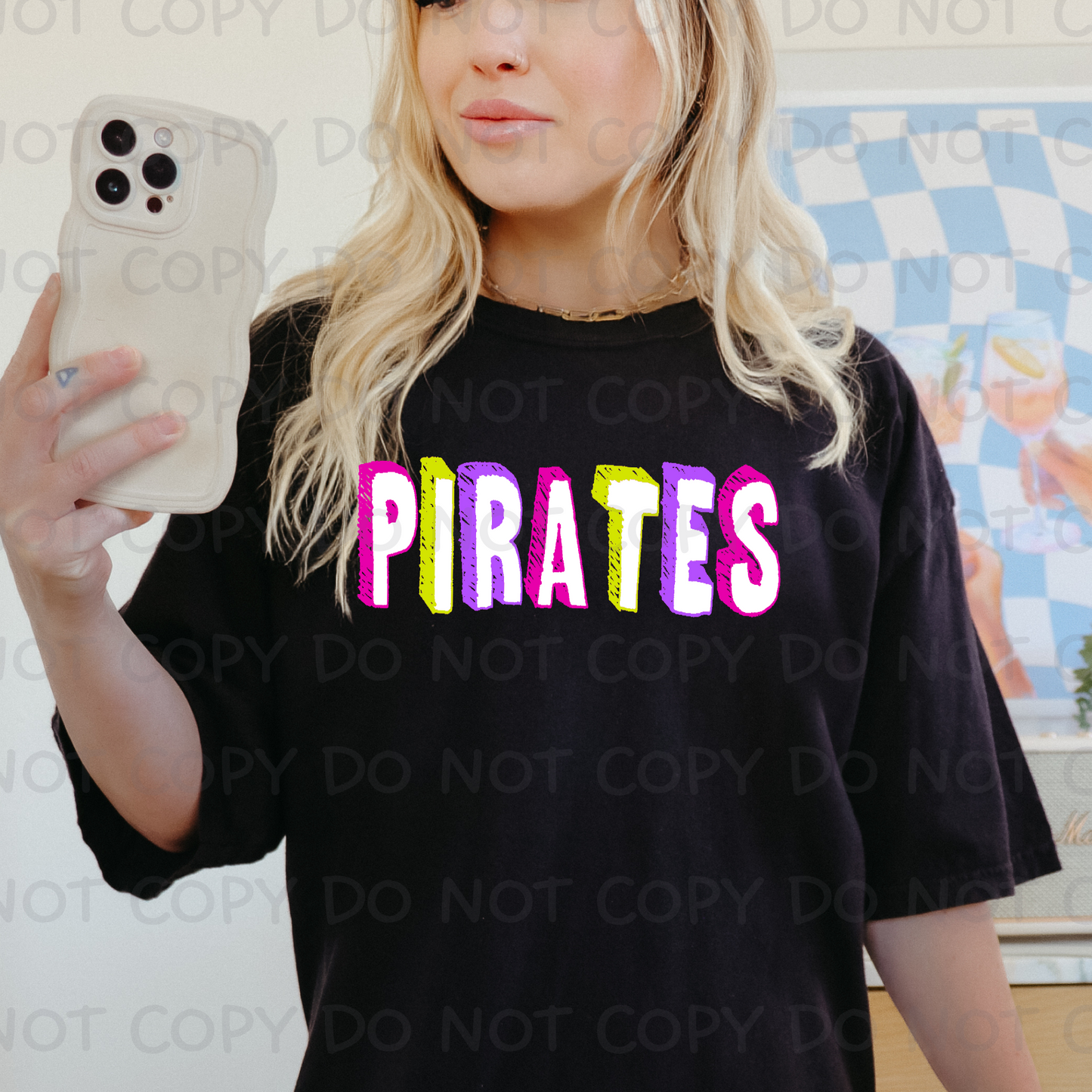 Bright Pirates Outline SHIRT